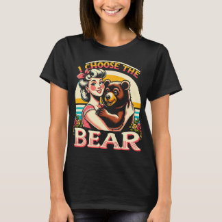 Ich wähle den Bären aus T-Shirt