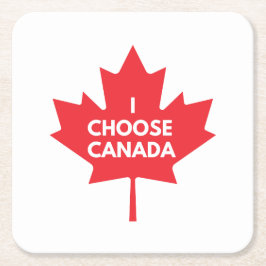 Ich wähle den Canada Paper Untersetzer