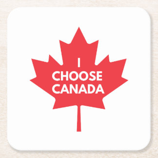 Ich wähle den Canada Paper Untersetzer