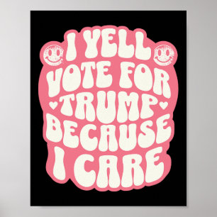 Ich wähle den Verbrecher lustiger Trump Patriot Re Poster