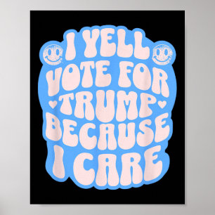 Ich wähle den Verbrecher Lustiger Trump Patriot Re Poster
