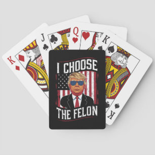 Ich wähle den Verbrecher lustiger Trump US-Wahl Spielkarten