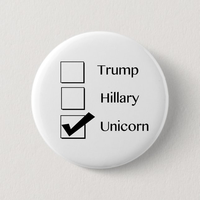 Ich wähle Einhorn-Knopf Button (Vorderseite)