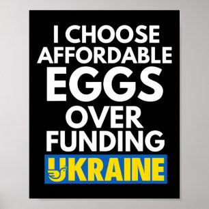 Ich wähle erschwingliche Eier statt der Finanzieru Poster