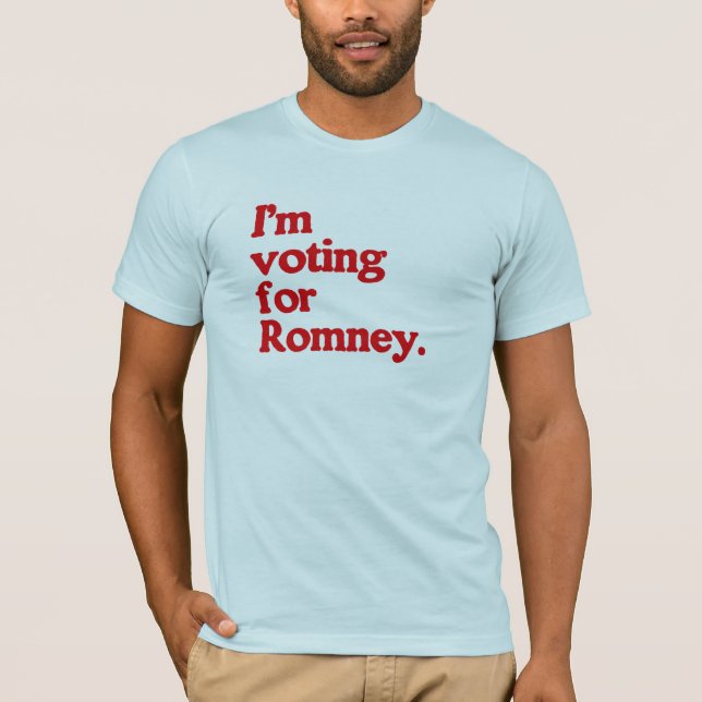 Ich WÄHLE FÜR ROMNEY T-Shirt (Vorderseite)