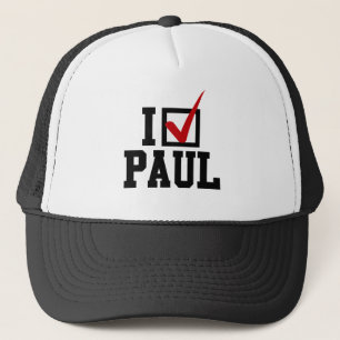 Ich WÄHLE FÜR RON PAUL Truckerkappe