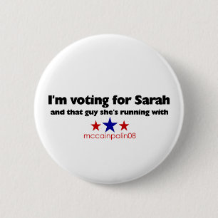 Ich wähle für Sarah Button