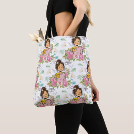 Ich wähle gegenwärtige achtsame Mutter im Blumenmu Tasche