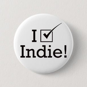 Ich wähle Indie Button