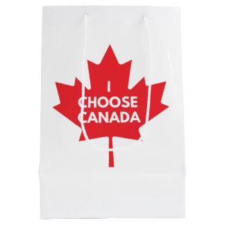 Ich wähle Kanada-Geschenktasche Mittlere Geschenktüte