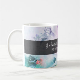 Ich wähle Liebe: Blumeninspirierung Kaffeetasse