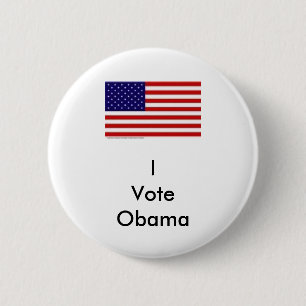 Ich wähle Obama Button