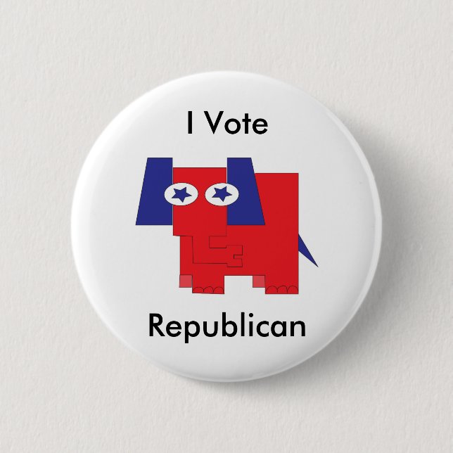 Ich wähle Republikaner Button (Vorderseite)