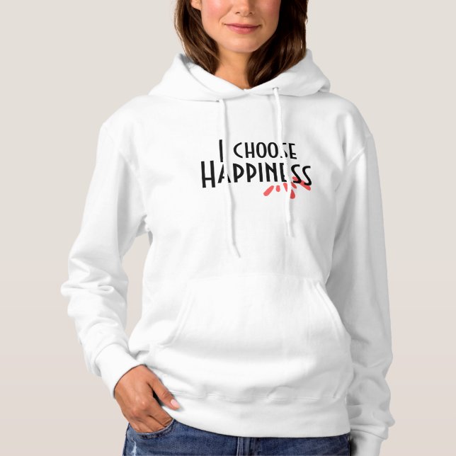 Ich wähle Zufriedenheitsquote Hoodie (Vorderseite)