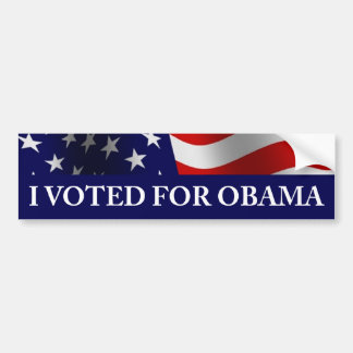 Ich wählte für Obama Autoaufkleber