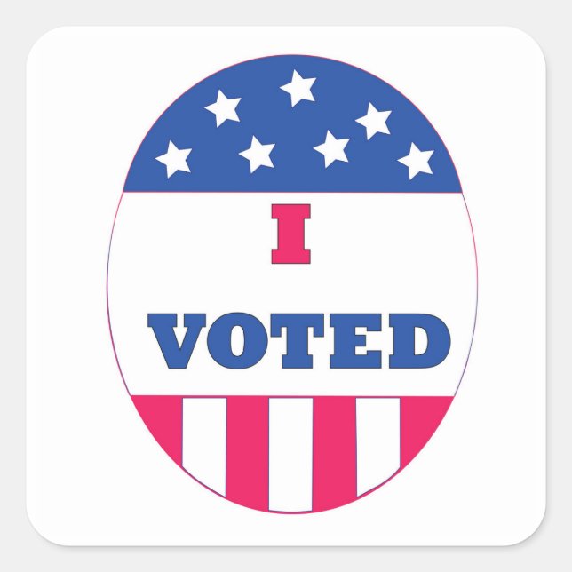 Ich wählte Sticker (Vorderseite)