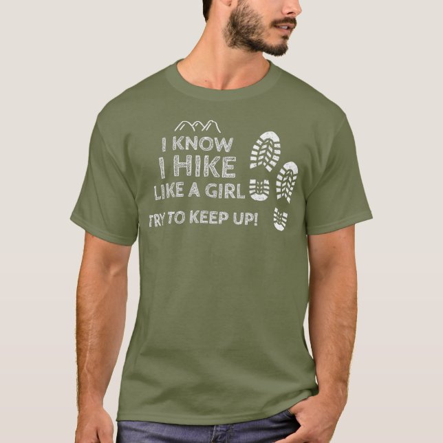 Ich wandere wie ein Girl Wiker Shirt am besten als (Vorderseite)