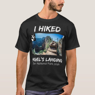 Ich wanderte Angels Landing Zion National Park Uta T-Shirt