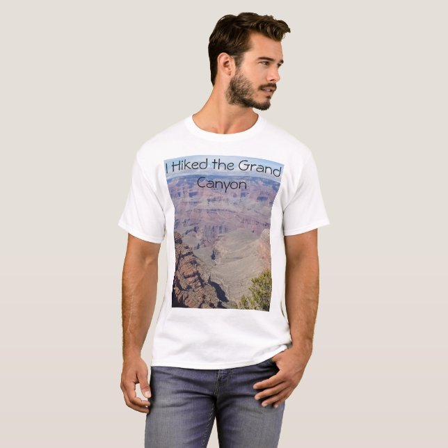 Ich wanderte den Grand Canyon für Männer T-Shirt (Vorne ganz)