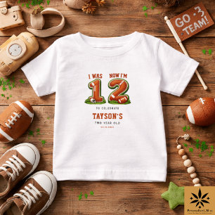 Ich war 1, jetzt bin ich 2 – Football America 2. G Baby T-shirt
