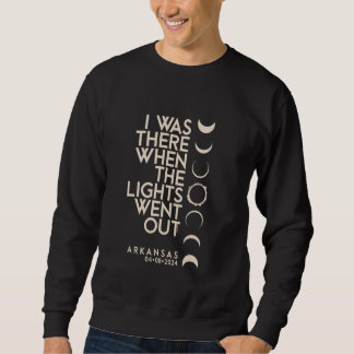 Ich war 2024 in Arkansas Total Solar Eclipse Sweatshirt