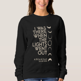 Ich war 2024 in Arkansas Total Solar Eclipse Sweatshirt