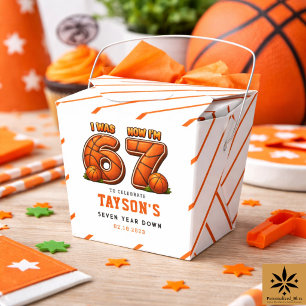 Ich war 6, jetzt bin ich 7 Basketball-Geburtstag – Geschenkschachtel