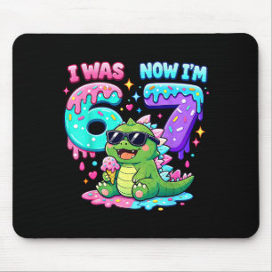 Ich war 6 jetzt bin ich 7 Geburtstag 67 Meme Kaiju Mousepad