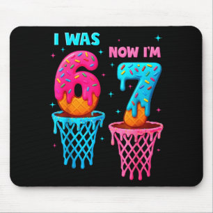 Ich war 6 jetzt bin ich 7 lustiges 67 Meme Eis-Dri Mousepad