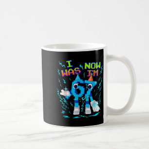 Ich war 6 jetzt bin ich 7 Sechs Sieben Lustiger Ge Kaffeetasse