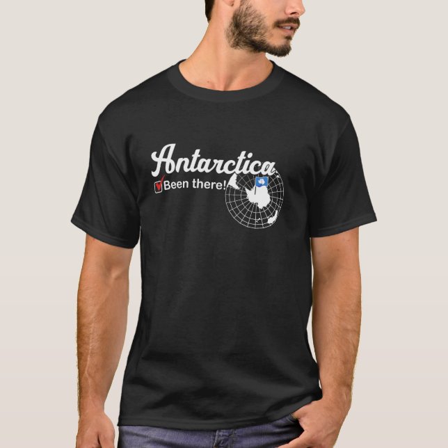 Ich war die Flagge der Südpolarpolizei der Antarkt T-Shirt (Vorderseite)
