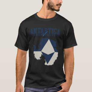 Ich war dort Karte Flagge der Antarktika Südpol T-Shirt