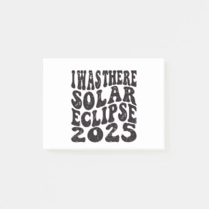 Ich war dort Sonnenfinsternis 2025 Teilfinsternis Post-it Klebezettel