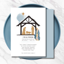 Ich war dort, wo Wiseman Bible Zitat Krippe Szene