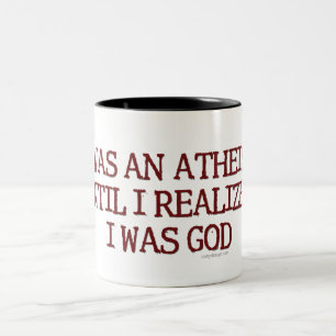 Ich war ein Atheist Zweifarbige Tasse