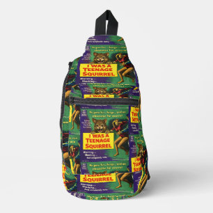 Ich war eine Teenager-Eichhörnchen-Parodie Crossbody Bag