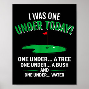 Ich war einer unter lustigem Golf-Liebhaber Golfer Poster