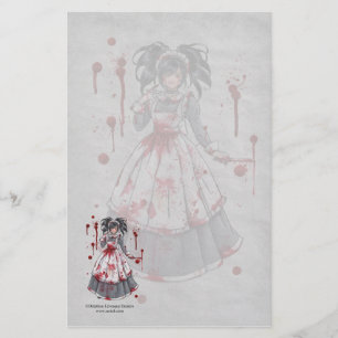 Ich war Mädchen für Sie gotisches Briefpapier