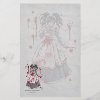 Ich war Mädchen für Sie gotisches Briefpapier