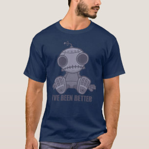 Ich war mal besser Trauriger Roboter Cartoon T-Shirt