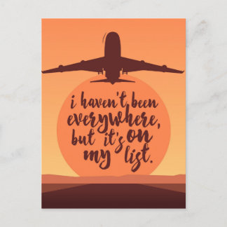 Ich war nicht überall postkarte