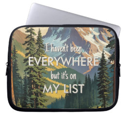 Ich war noch nicht überall Retro Wanderlust Travel Laptopschutzhülle