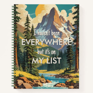 Ich war noch nicht überall Retro Wanderlust Travel Notizbuch