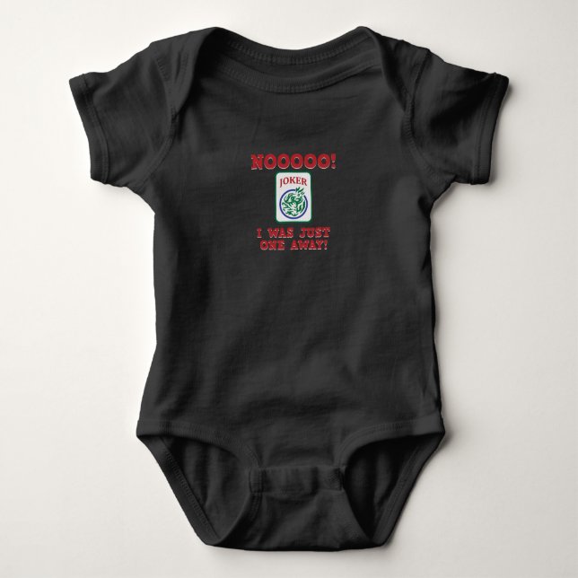 Ich war nur eine einzige Art Mahjong Spiele Baby Strampler (Vorderseite)