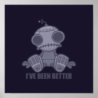 Ich war schon besser trauriger Robot-Cartoon
