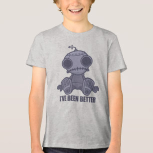 Ich war schon besser trauriger Robot-Cartoon Tri-Blend Shirt