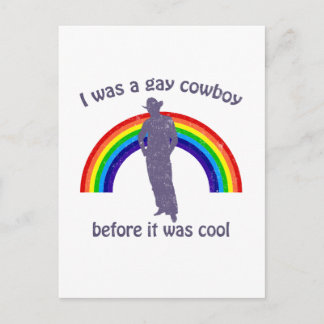 Ich war schwul, bevor es cool war postkarte