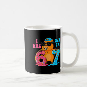 Ich war sechs, jetzt bin ich sieben 6 7 Capybara 6 Kaffeetasse