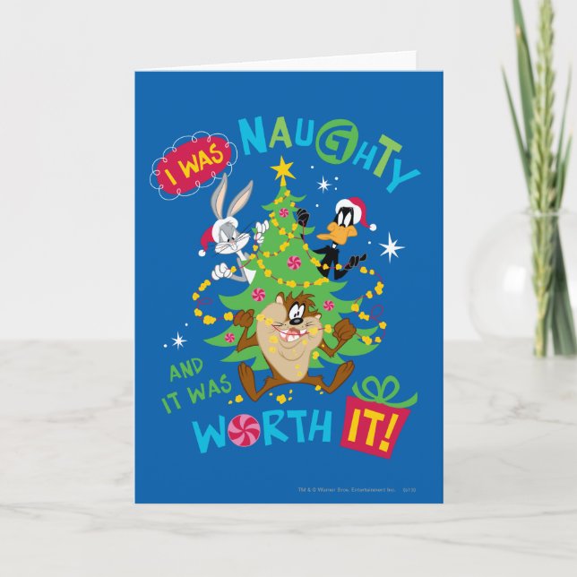 Ich war verrückt feiertagskarte (Vorderseite)