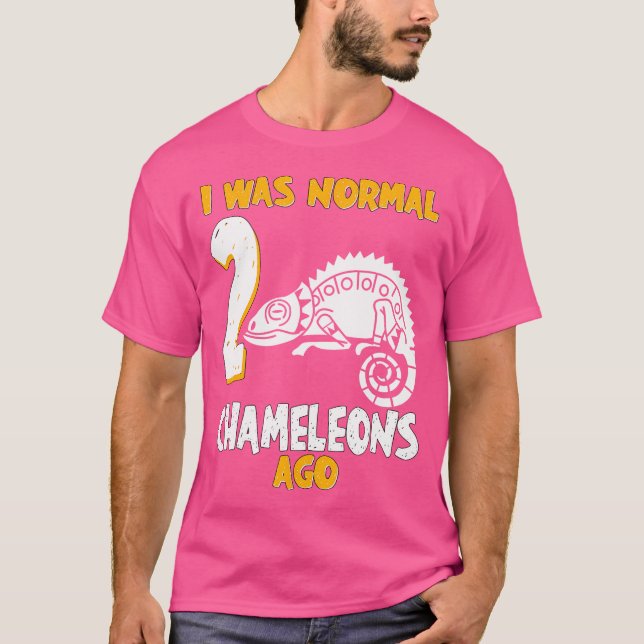 Ich war vor Chameleon normal T-Shirt (Vorderseite)